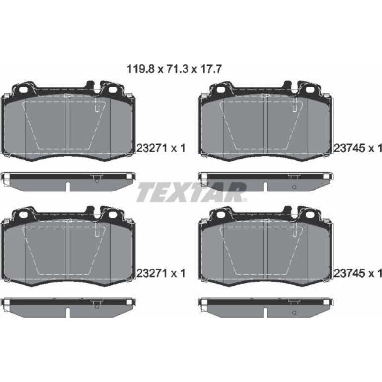 Bremsbelagsatz Db P. W211 02- 320-500/Cls 2374502 Bremsbelagsatz Db P. W211 02- 320-500/Cls 2374502