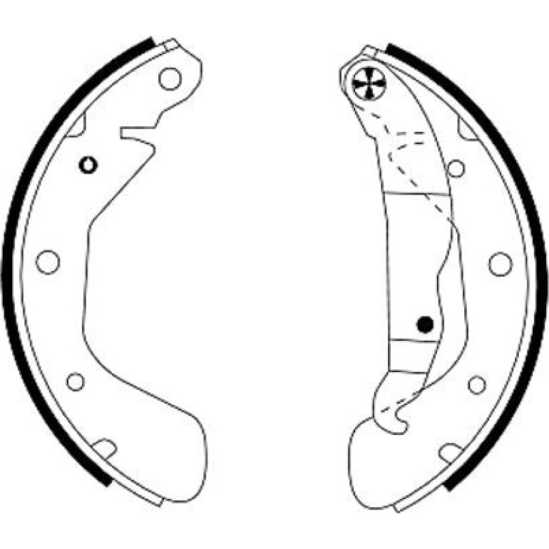 Bremsbacken Opel Astra F/Corsa A/B/Tigra 200X29 91044800 Bremsbacken Opel Astra F/Corsa A/B/Tigra 200X29 91044800