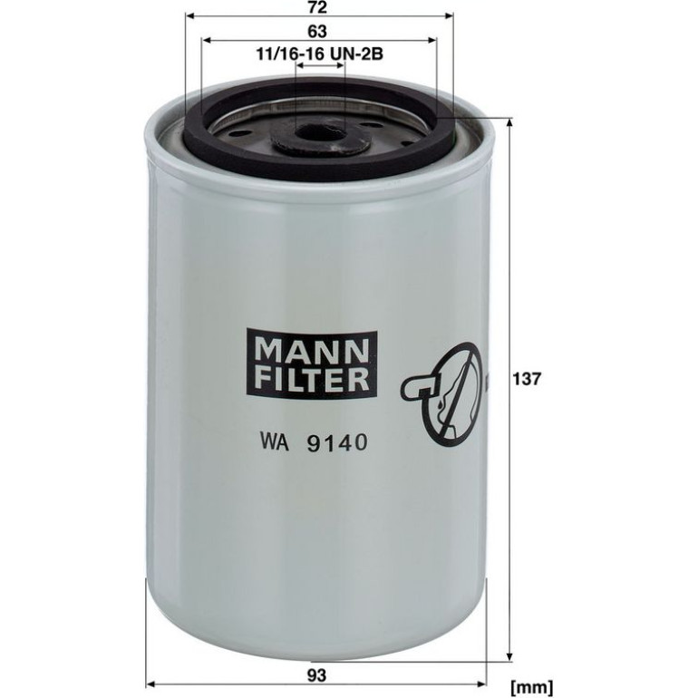 Mann & Hummel Industriefilter WA 9140 Mann & Hummel Industriefilter WA 9140