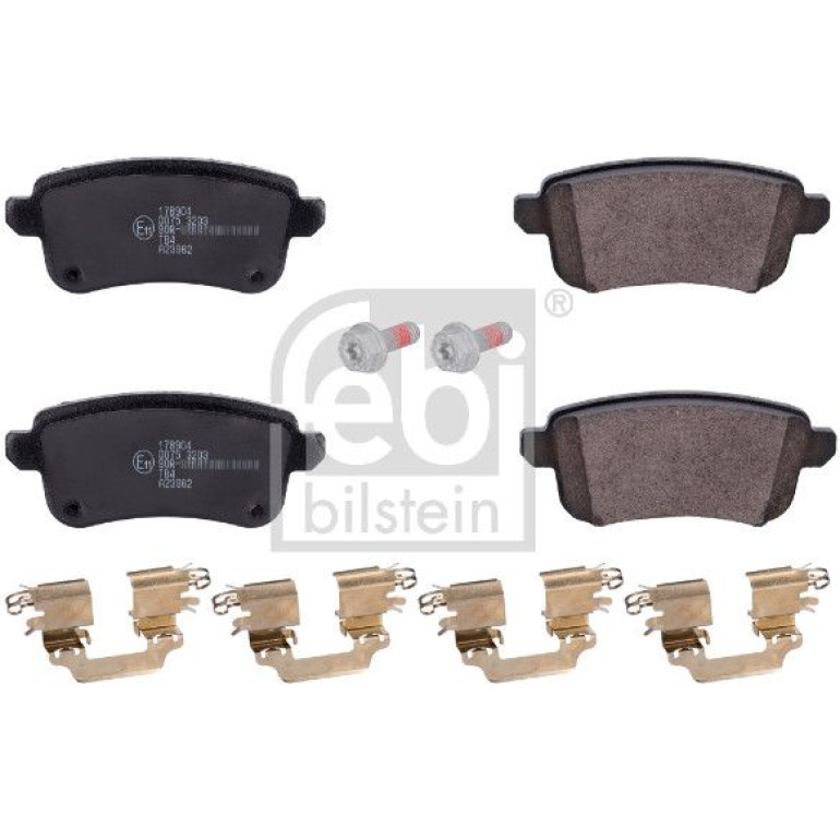 FEBI BILSTEIN Bremsbelagsatz, Scheibenbremse 178904 FEBI BILSTEIN Bremsbelagsatz, Scheibenbremse 178904