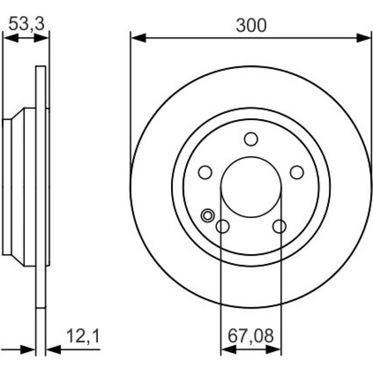 Bremsscheibe 0 986 479 D12 Bremsscheibe 0 986 479 D12