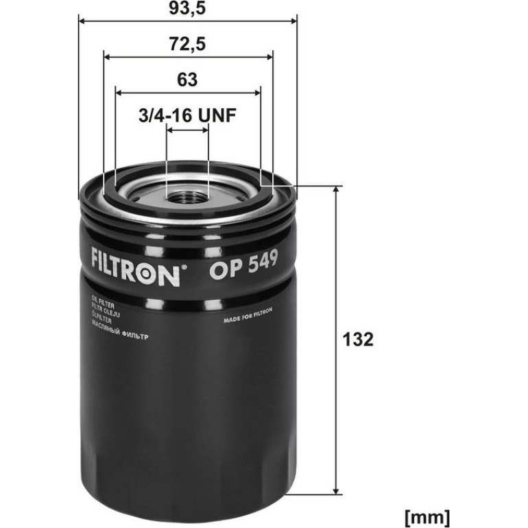 FILTRON Ölfilter OP 549 FILTRON Ölfilter OP 549