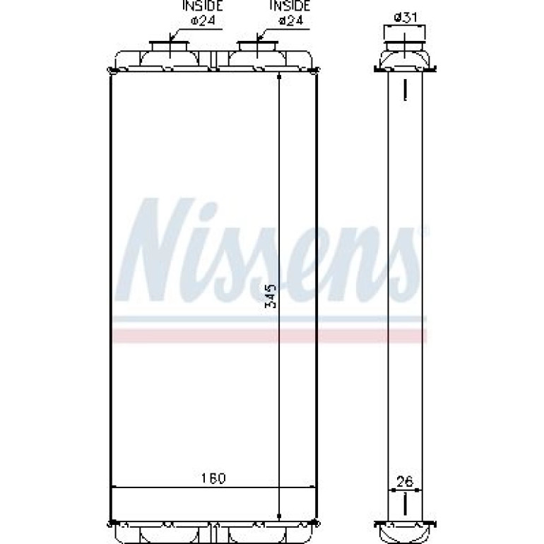 Heizkühler LKW 72048 Heizkühler LKW 72048