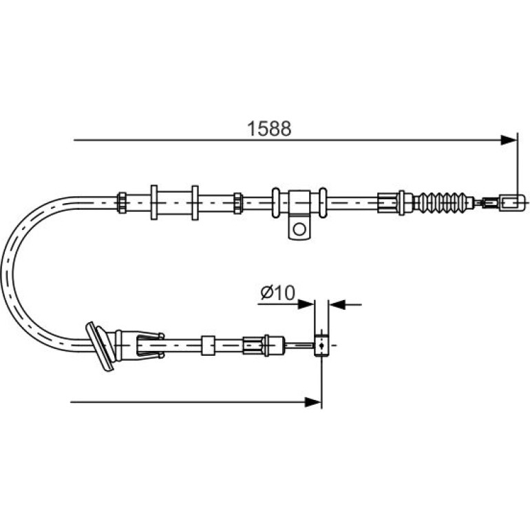 Handbremsseil li 1987482245 Handbremsseil li 1987482245