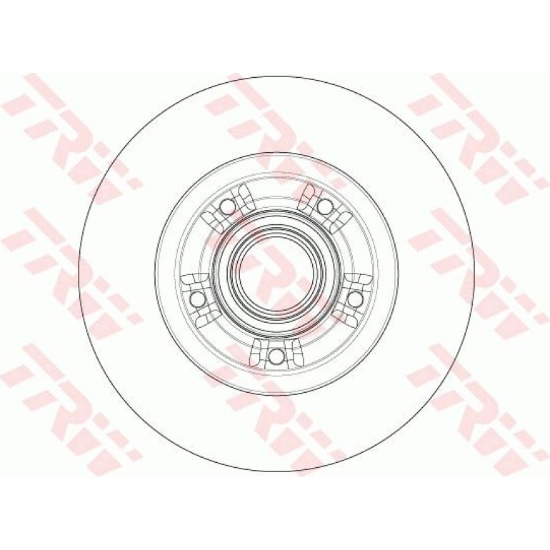 Bremsscheibe Renault T. Grand Scenic 09- Mit Lager DF6203BS