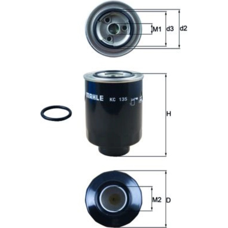 MAHLE Kraftstofffilter KC 135D MAHLE Kraftstofffilter KC 135D