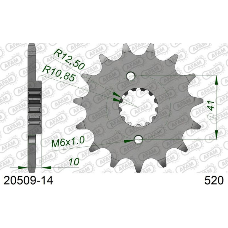 AFAM Ritzel 14 Zähne 20509-14 AFAM Ritzel 14 Zähne 20509-14
