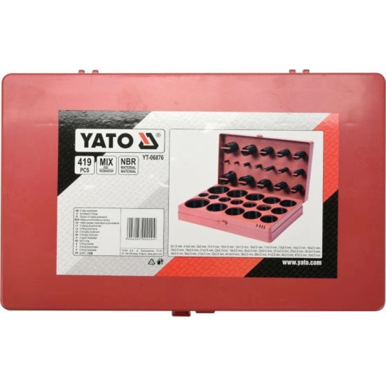 O-Ring-Sortiment 419Tlg YT-06876 O-Ring-Sortiment 419Tlg YT-06876