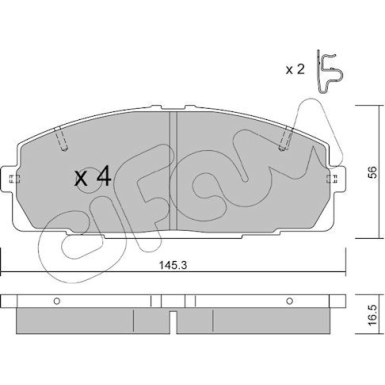 CIFAM Bremsbelagsatz, Scheibenbremse 822-434-0