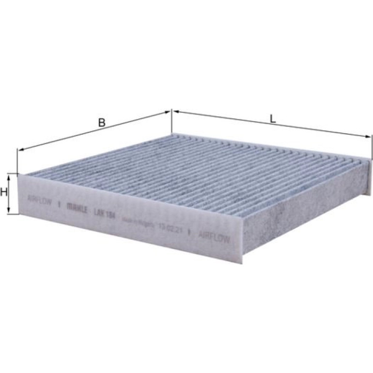 MAHLE Filter, Innenraumluft LAK 184 MAHLE Filter, Innenraumluft LAK 184