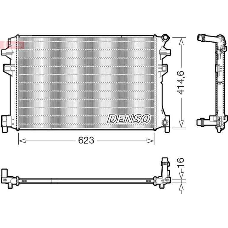 DENSO Kühler, Motorkühlung DRM02048