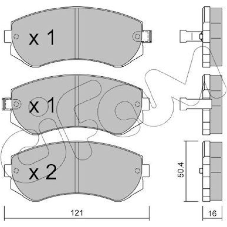 CIFAM Bremsbelagsatz, Scheibenbremse 822-304-0 CIFAM Bremsbelagsatz, Scheibenbremse 822-304-0
