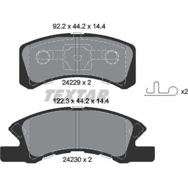 Bremsbelagsatz Daihatsu P. Charade/Cuore/Trevis 1.0 03 2422901 Bremsbelagsatz Daihatsu P. Charade/Cuore/Trevis 1.0 03 2422901