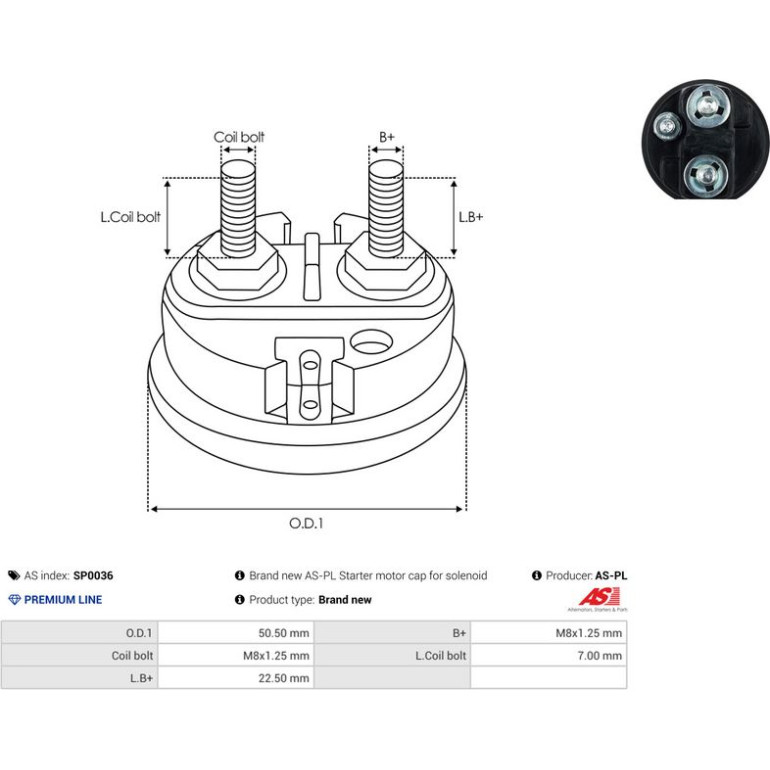 Reparatursatz, Starter SP0036