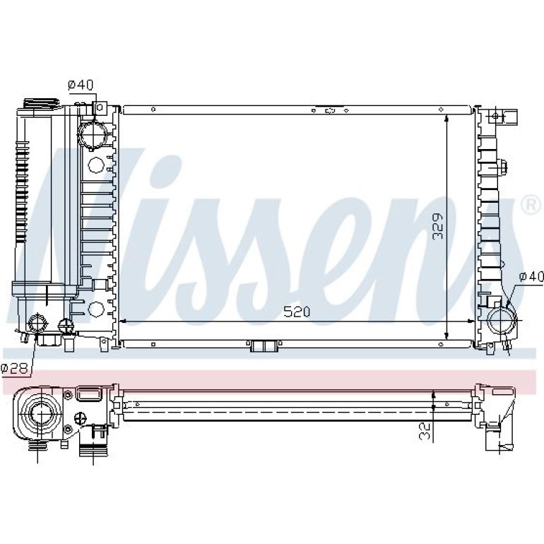 Wasserkühler PKW 60736A Wasserkühler PKW 60736A