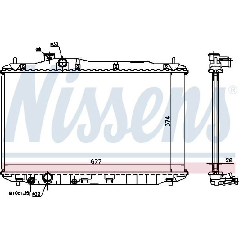 Wasserkühler PKW 68134A Wasserkühler PKW 68134A