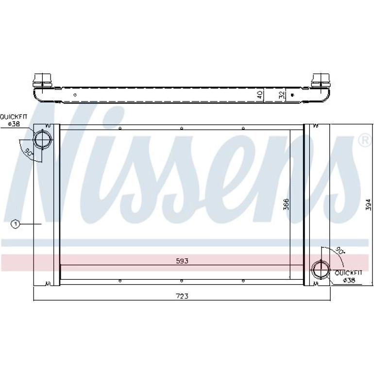 Wasserkühler PKW 60765 Wasserkühler PKW 60765