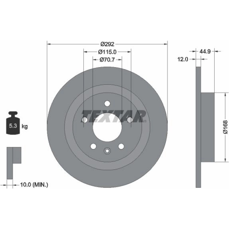 Bremsscheibe Opel T. Astra 09- Ko A 16 Zoll 92205703