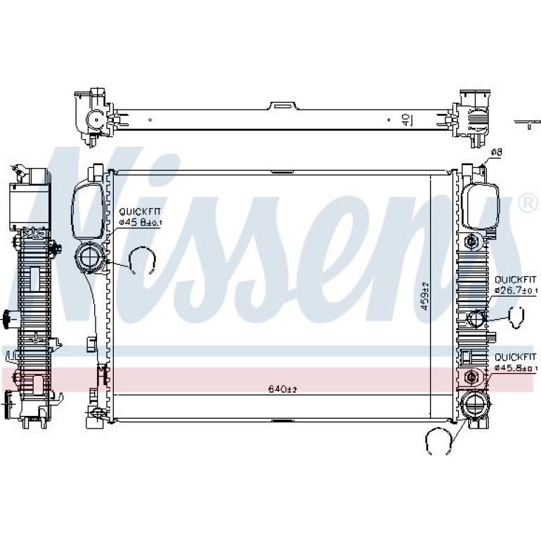Wasserkühler PKW 67107A