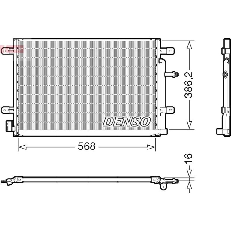 DENSO Klimaanlagenkühler DCN02038 DENSO Klimaanlagenkühler DCN02038