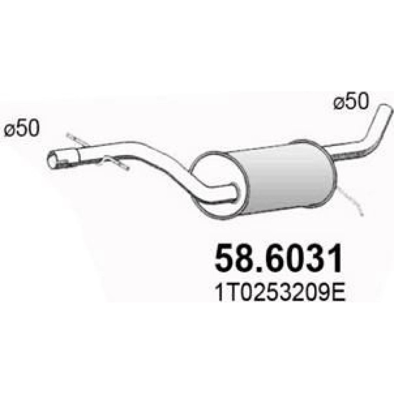 Mittelschalldämpfer 58.6031