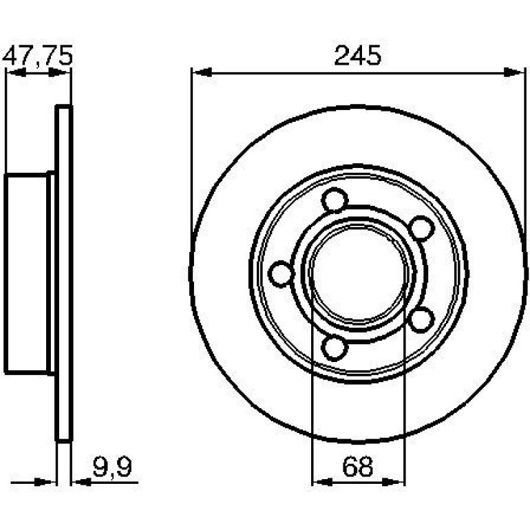 Bremsscheibe 0 986 479 B56 Bremsscheibe 0 986 479 B56