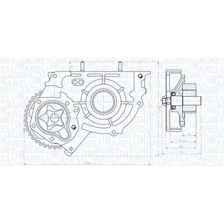 MAGNETI MARELLI Ölpumpe 351516000004 MAGNETI MARELLI Ölpumpe 351516000004