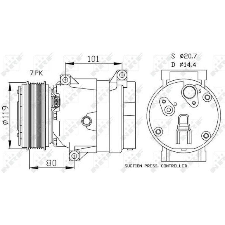 Kompressor, Klimaanlage 32481 Kompressor, Klimaanlage 32481