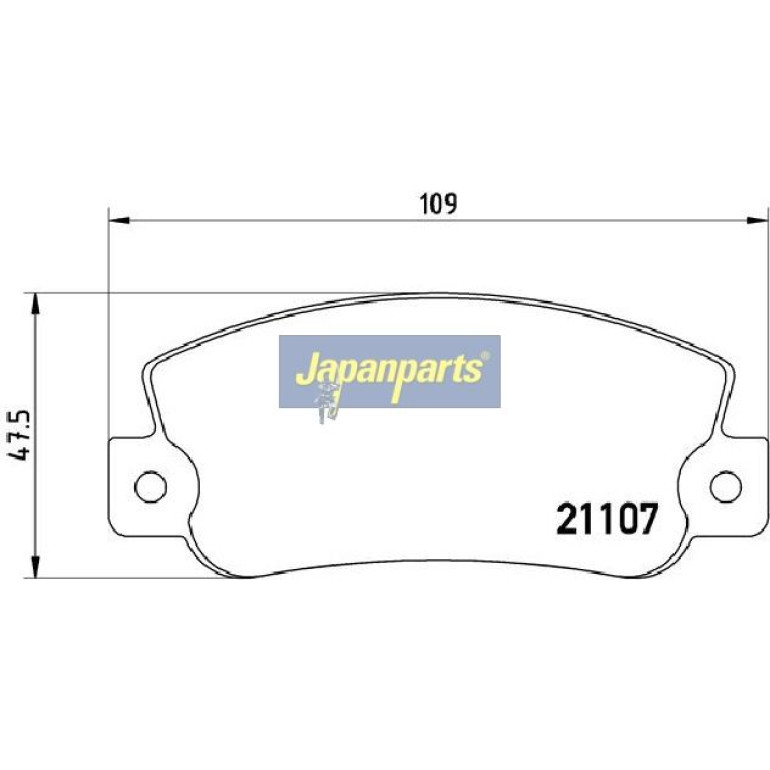 Japanparts Bremsbeläge PP-0210AF Japanparts Bremsbeläge PP-0210AF