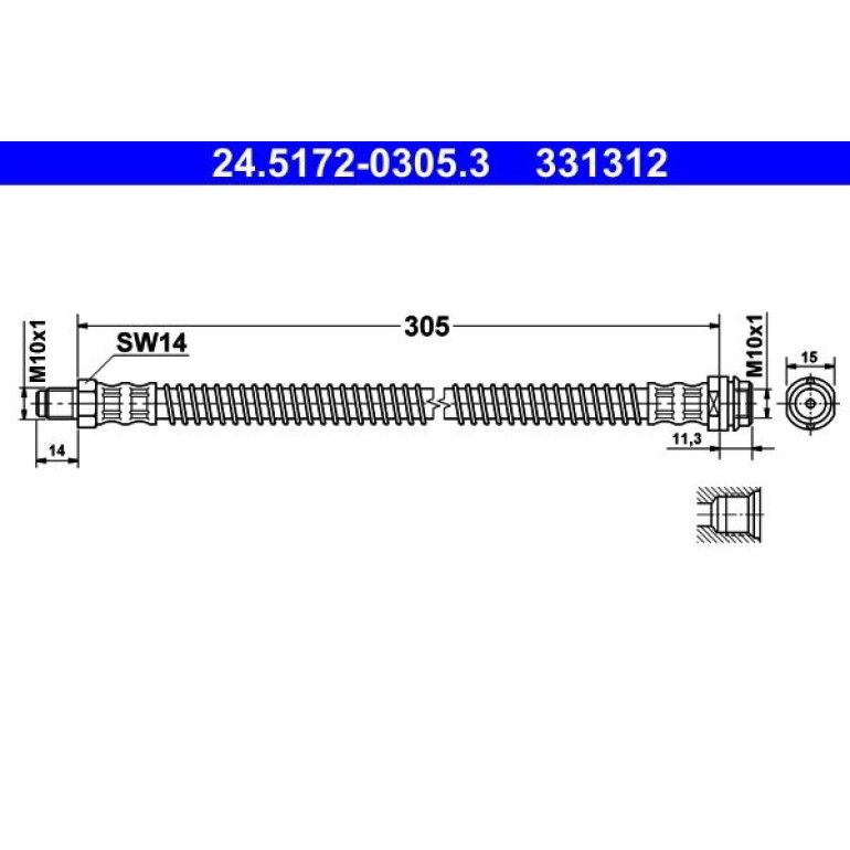 Bremsschlauch 24.5172-0305.3