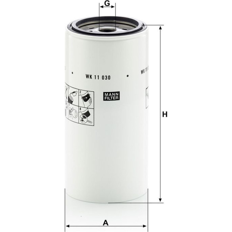 Mann & Hummel Industriefilter WK 11 030 x Mann & Hummel Industriefilter WK 11 030 x