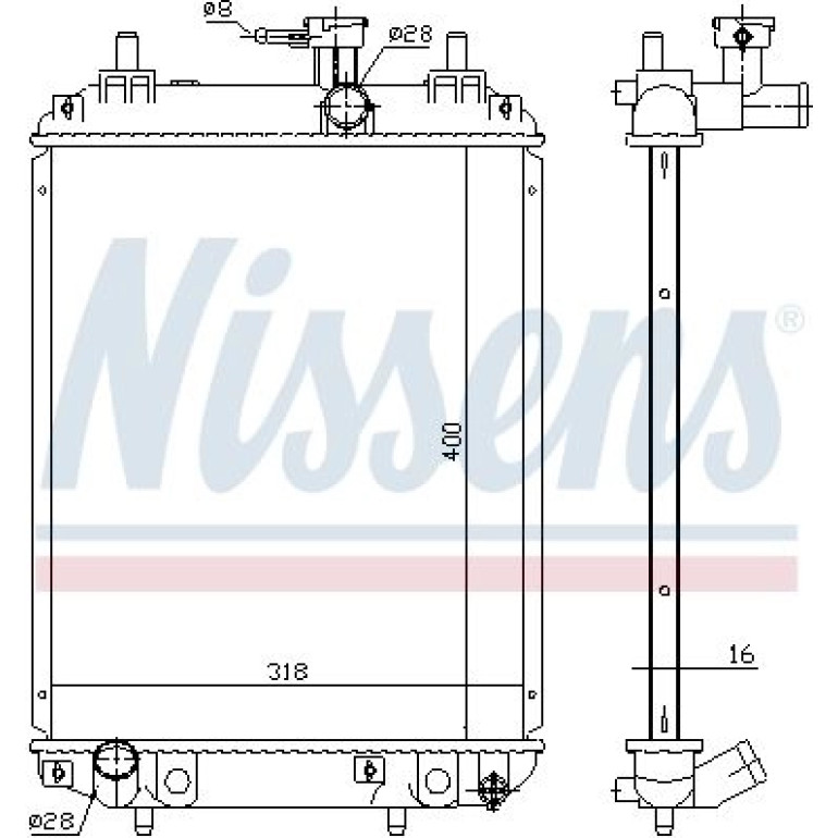 Wasserkühler PKW 617549 Wasserkühler PKW 617549