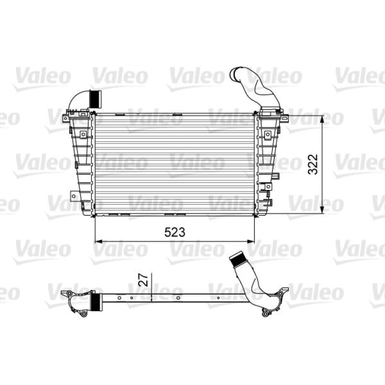 VALEO Druckluftkühler 818615 VALEO Druckluftkühler 818615