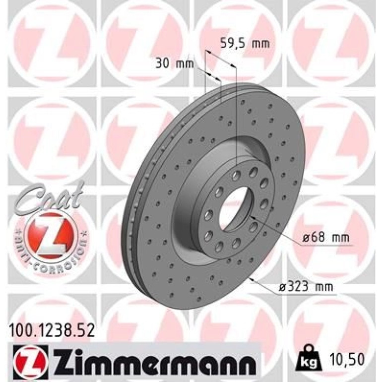 12 481 029 Sport Bremsscheibe VA Sport 100.1238.52 12 481 029 Sport Bremsscheibe VA Sport 100.1238.52