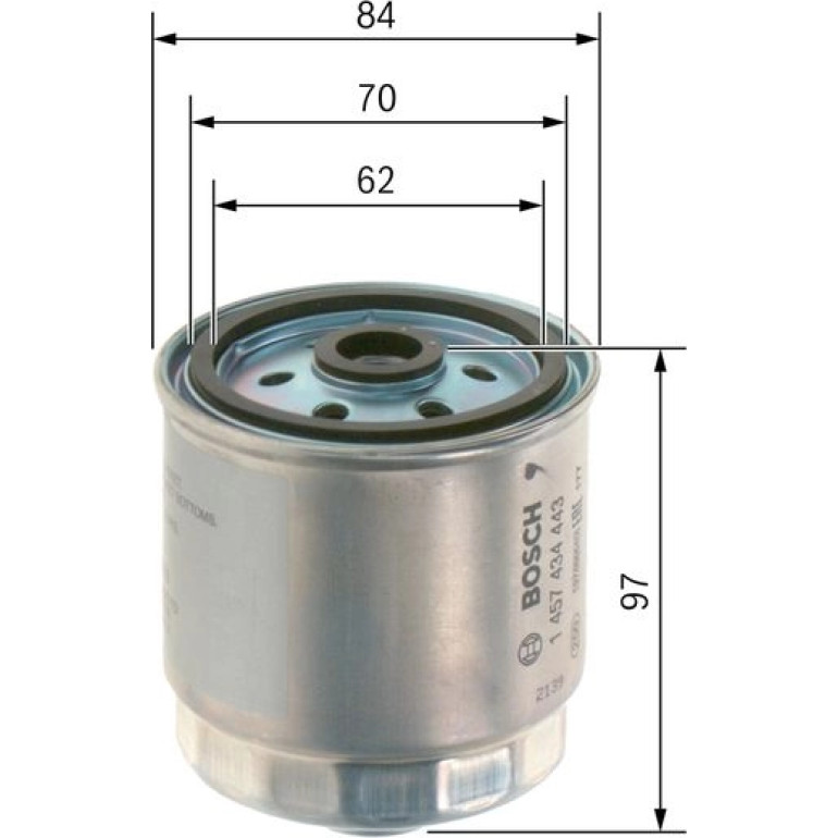Kraftstofffilter 1457434443 Kraftstofffilter 1457434443