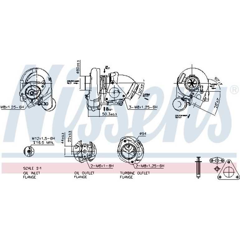 NISSENS Turbolader 93058 NISSENS Turbolader 93058