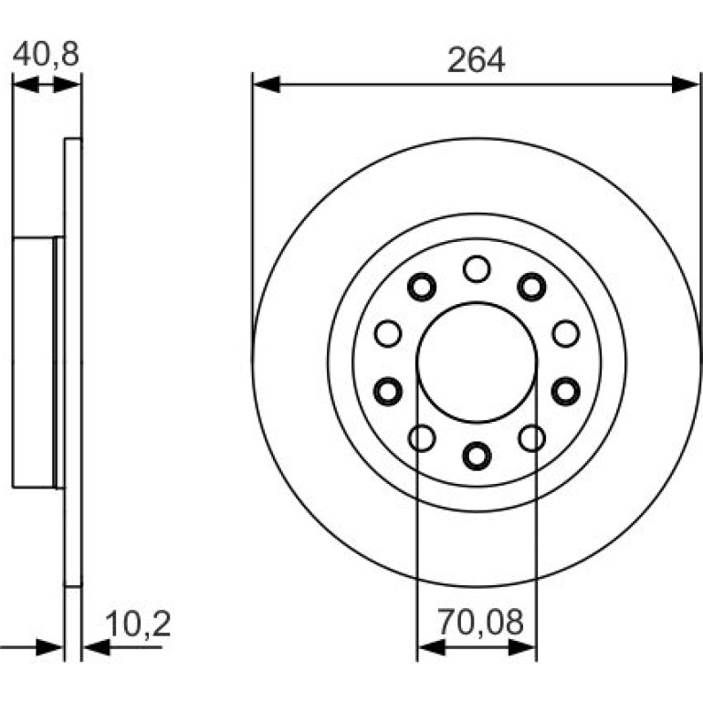 Bremsscheibe 0 986 479 C41 Bremsscheibe 0 986 479 C41