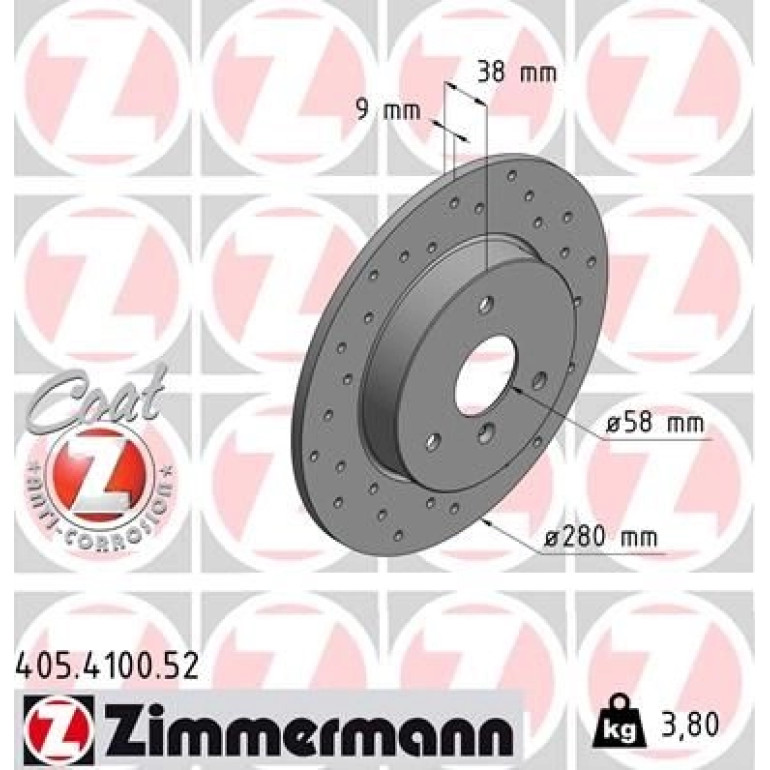15 481 040 Sport Bremsscheibe VA Sport 405.4100.52 15 481 040 Sport Bremsscheibe VA Sport 405.4100.52