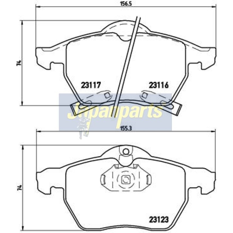 Japanparts Bremsbeläge PA-0412AF