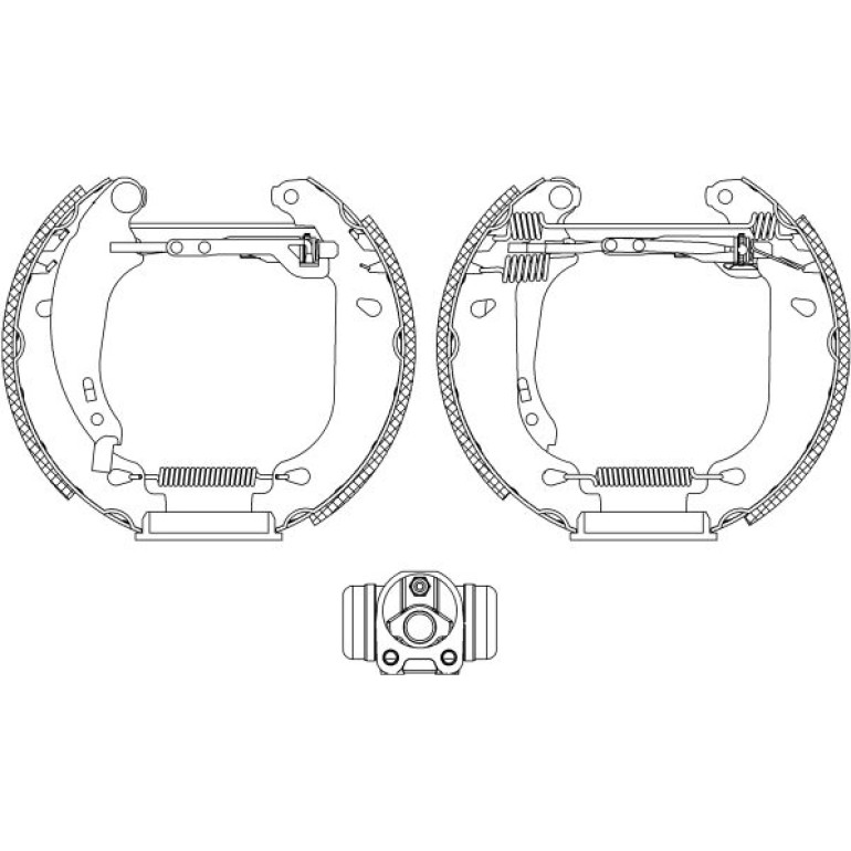 Satz Bremsbacken Renault Clio Ii 09.98- 180X42Mm 84053700 Satz Bremsbacken Renault Clio Ii 09.98- 180X42Mm 84053700