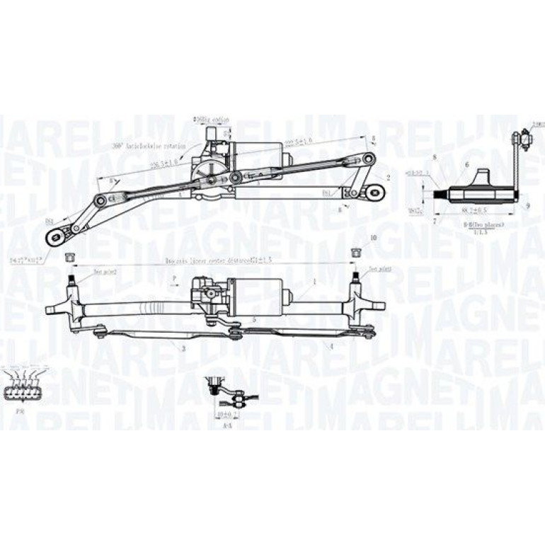 MAGNETI MARELLI Scheibenreinigungsanlage 064012001011 MAGNETI MARELLI Scheibenreinigungsanlage 064012001011