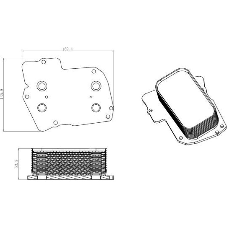 Ölkühler, Motor“L 31826 Ölkühler, Motor“L 31826