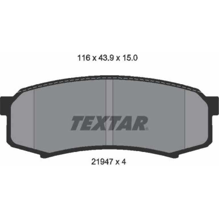 Bremsbelagsatz Toyota T. Landcruiser 03-/Pajero 03 2194701 Bremsbelagsatz Toyota T. Landcruiser 03-/Pajero 03 2194701