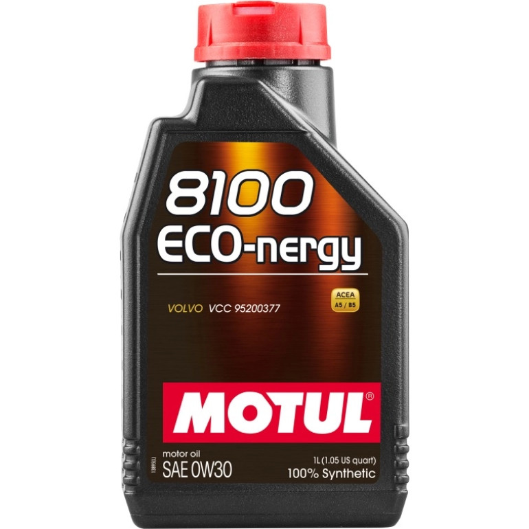 Motul 8100 ECO-nergy 0W-30 Volvo VCC 95200377 A5/B5 1 Liter 102793