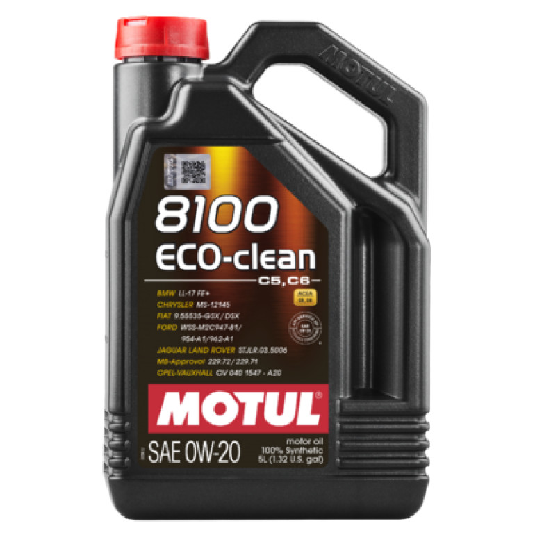 Motul 8100 ECO-clean 0W-20 C5/C6 5 Liter 108862 Motul 8100 ECO-clean 0W-20 C5/C6 5 Liter 108862