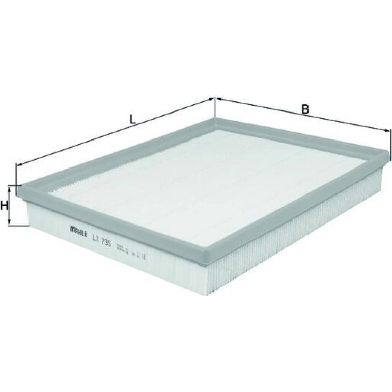 MAHLE Luftfilter LX 735 MAHLE Luftfilter LX 735