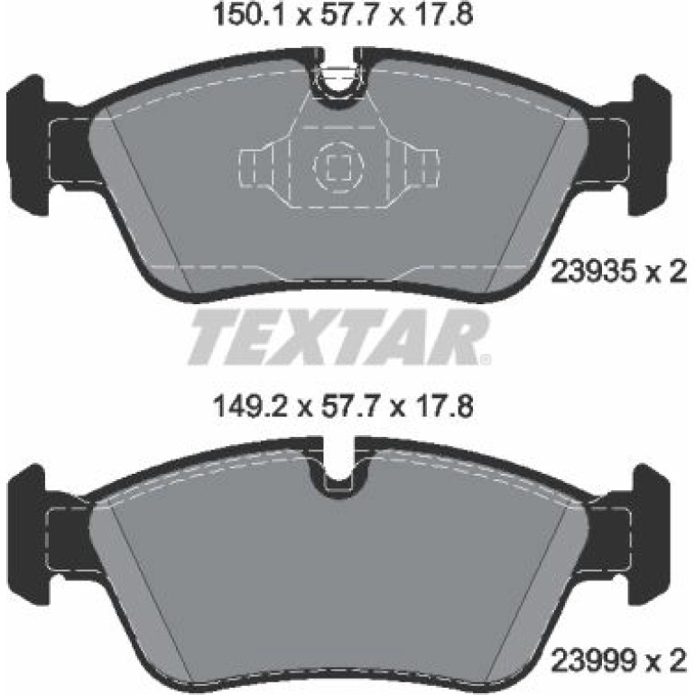 Bremsbelagsatz Bmw P. E81/90/91 2393501 Bremsbelagsatz Bmw P. E81/90/91 2393501