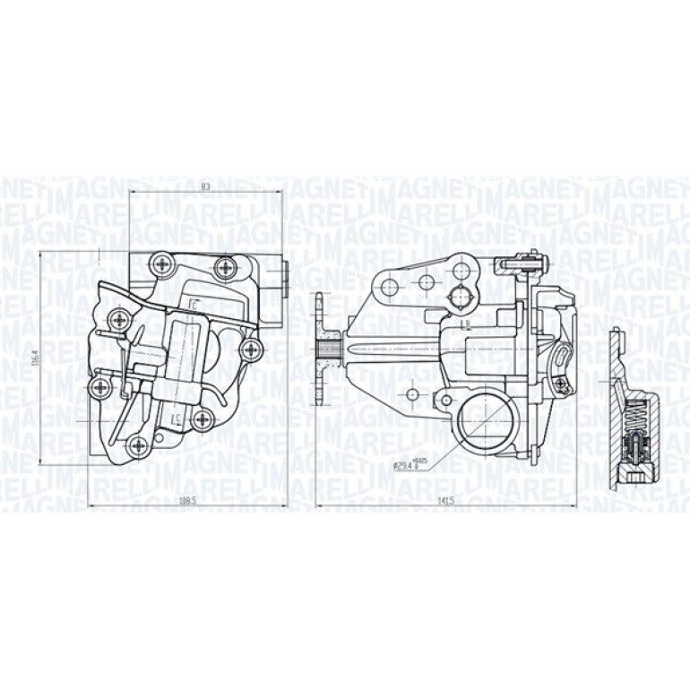 MAGNETI MARELLI Ölpumpe 351516000019 MAGNETI MARELLI Ölpumpe 351516000019
