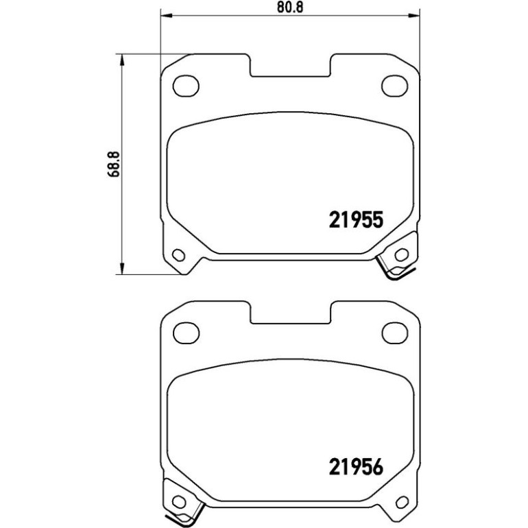 BREMBO Bremsklötze HA P 83 091 BREMBO Bremsklötze HA P 83 091
