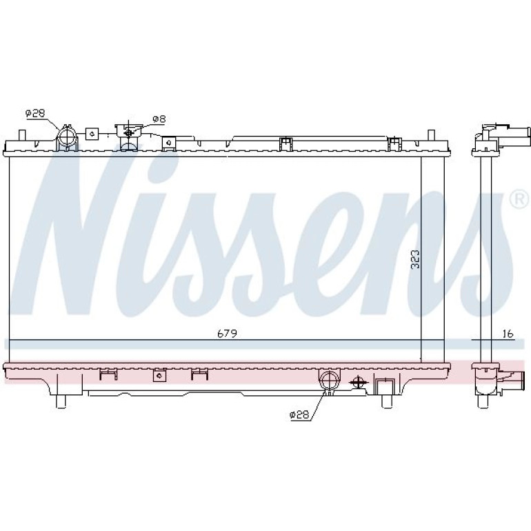 Wasserkühler PKW 62383A Wasserkühler PKW 62383A